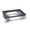CARRELLO PER CASSETTE PIZZA BOX SERVICE CON RUOTE CM 62x42x14