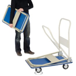 CARRELLO PIEGHEVOLE PORTA OGGETTI A 4 RUOTE