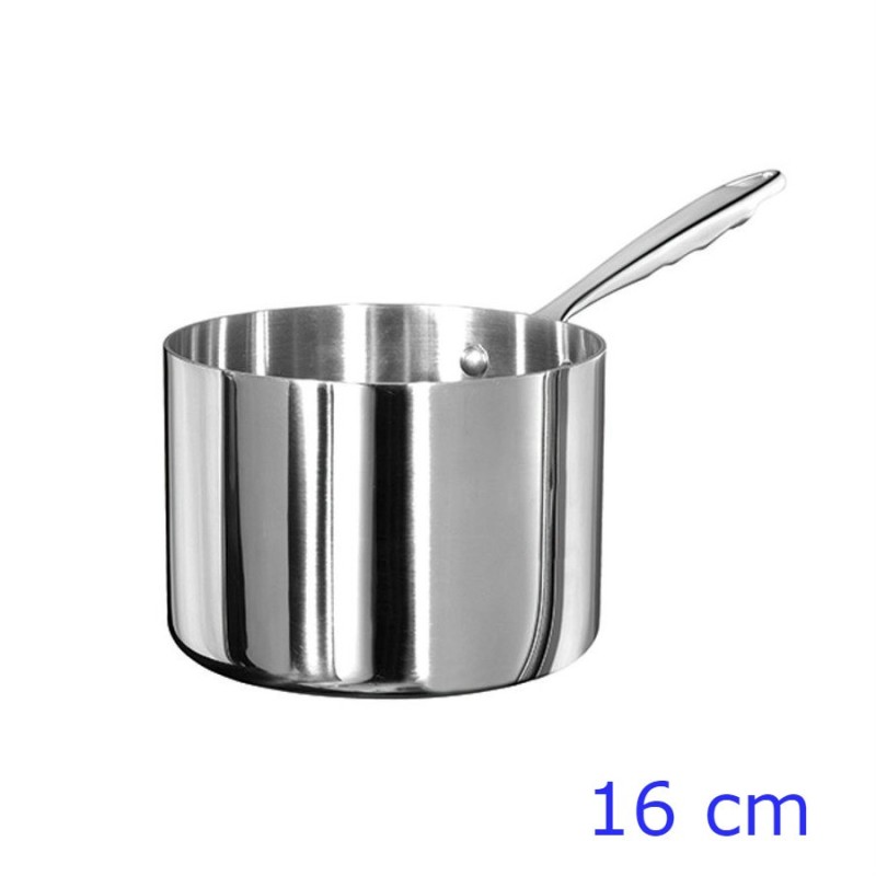 Casseruola alta Aluinox 1907 Pentole Agnelli 16 cm 1 manico per induzione