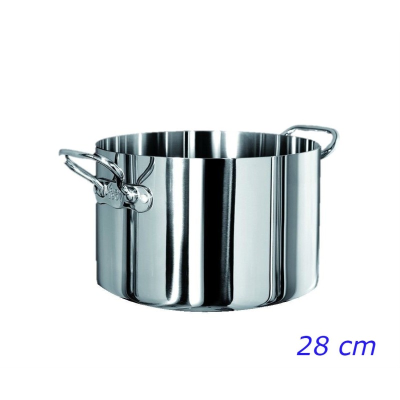 Casseruola alta Aluinox 1907 Pentole Agnelli 28 cm per induzione