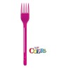 FORCHETTA PLASTICA DOPLA Pz 20 FUCSIA