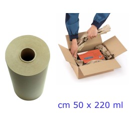 Carta riciclata imballaggio riempimento spedizioni cm 50x220 m