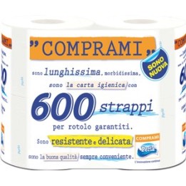CARTA IGIENICA PERLA COMPRAMI 4 ROTOLI