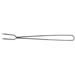 FORCHETTONE IN FILO DI FERRO CROMATO 2 DENTI  CM 50