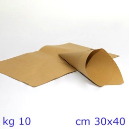 CARTA PAGLIA PER ALIMENTI SENZA DISEGNI CM 30x40 - 10 Kg