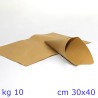 CARTA PAGLIA PER ALIMENTI SENZA DISEGNI CM 30x40 - 10 Kg