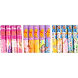 CARTA REGALO 4 ROTOLI CM 200x70 CON 7 COCCARDE DISNEY