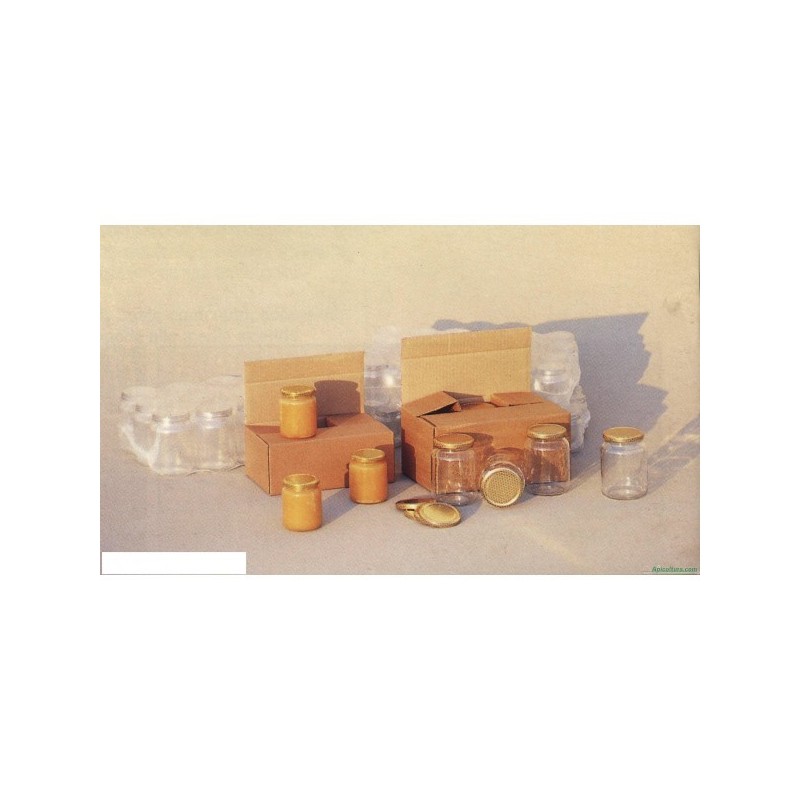 SCATOLA CARTONE MIELE 6 POSTI GR 500 CON DIVISORI