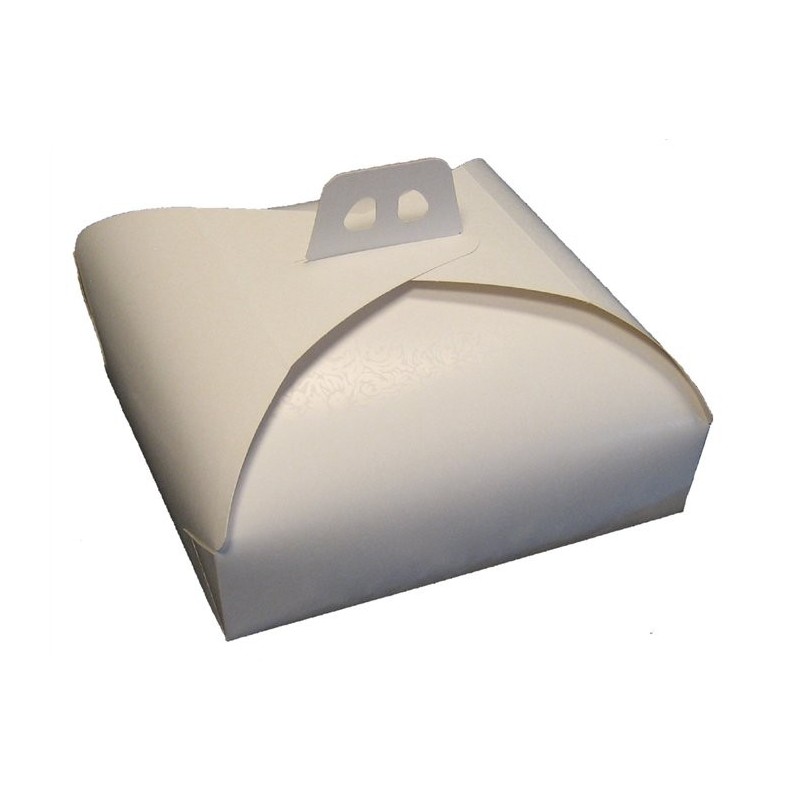 CARTONE PORTA TORTA BIANCO CM  50
