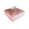 CARTONE PORTA TORTA ROSA CM 42