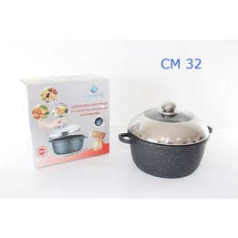 CASSERUOLA VULCANICA CON COPERCHIO CM 32