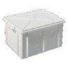 CASSA CHIUSA RETT. SOVRAPPONIBILE CM 35x25x20 Lt 15 C/COP BIANCA