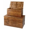 CASSAPANCA COPPIA CM 80x40x40 & 100x58x58 NOCE