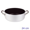 CASSERUOLA ALLUMINIO BASSA TEFLON CM 24