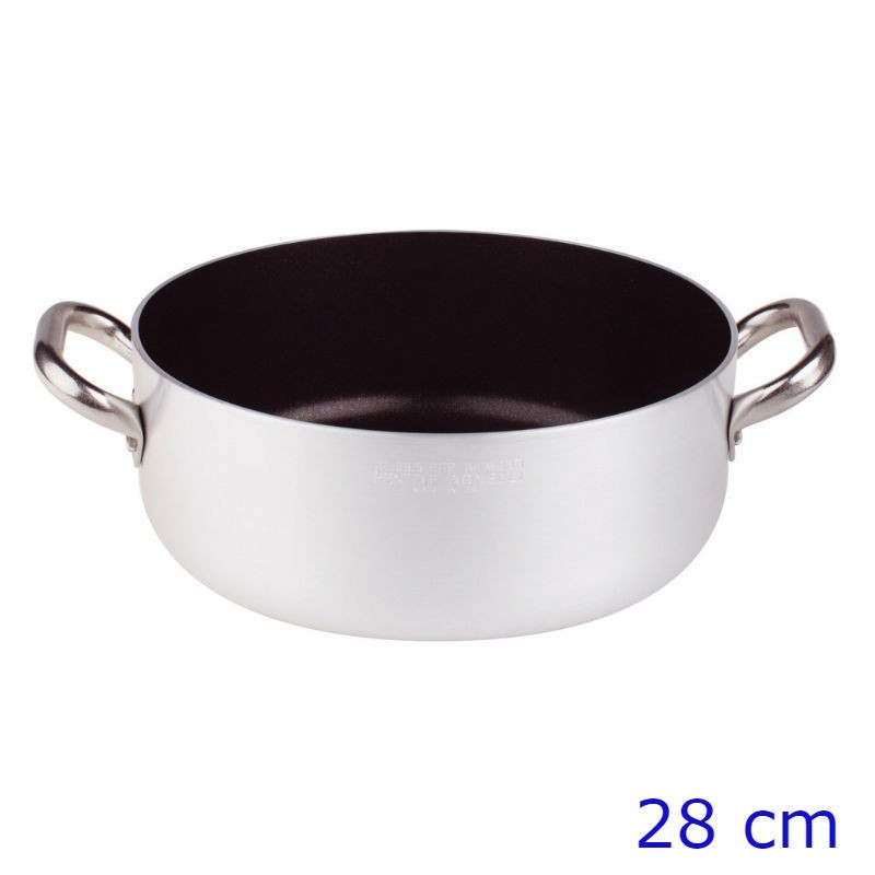 CASSERUOLA ALLUMINIO BASSA TEFLON CM 28