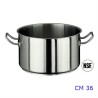 CASSERUOLA ALTA INOX 2/M CM 36 SERIE 2000