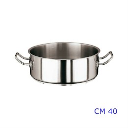 CASSERUOLA BASSA INOX 2/M CM 40 SERIE 2000