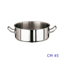 CASSERUOLA BASSA INOX 2/M CM 45 SERIE 2000