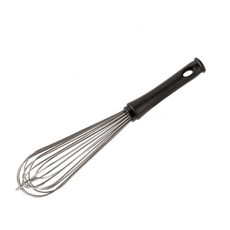 FRUSTA INOX 8 FILI CON MANICO PLASTICA CM 25
