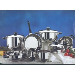CASSERUOLA INOX FLORA C/C CM 22