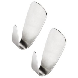 GANCI ADESIVI INOX PRESTO Pz 2