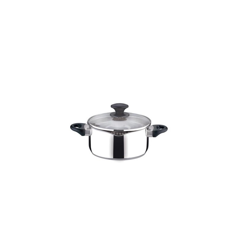 CASSERUOLA INOX PRIMA C/BECCUCCIO E COP TESCOMA CM 24