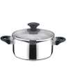 CASSERUOLA INOX PRIMA C/BECCUCCIO E COP TESCOMA CM 24