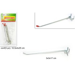 GANCIO PER ESPOSITORE SELF-SERVICE CM 17 Pz 5