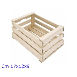 CASSETTA IN LEGNO NATURALE DI ABETE CM 17x12x9 H