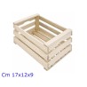 CASSETTA IN LEGNO NATURALE DI ABETE CM 17x12x9 H