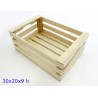 CASSETTA IN LEGNO NATURALE DI ABETE CM 30x20x10 H
