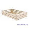 CASSETTA IN LEGNO NATURALE DI ABETE CM 40x30x10 H