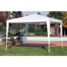 GAZEBO METALLO Mt 3x3 TOP RAFIA BIANCA
