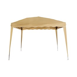 GAZEBO METALLO RICHIUDIBILE A SOFFIETTO Mt 3x3 RAGNO BEIGE