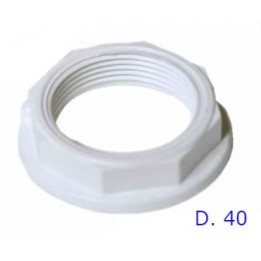 GHIERA IN PLASTICA D.40 PER RUBINETTO A TAGLIO