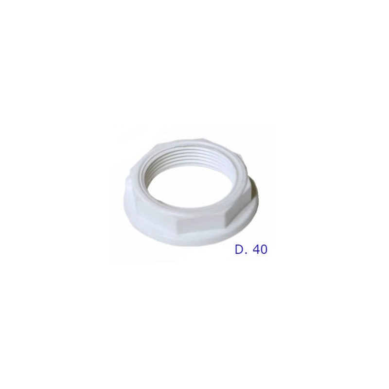 GHIERA IN PLASTICA D.40 PER RUBINETTO A TAGLIO