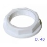 GHIERA IN PLASTICA D.40 PER RUBINETTO A TAGLIO