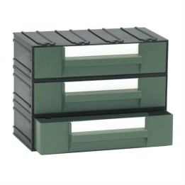 Cassettiera componibile 3 cassetti verdi porta oggetti e minuteria Ragstore