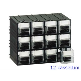 Cassettiera componibile 12 cassetti trasparenti – Organizer per minuteria | Ragstore