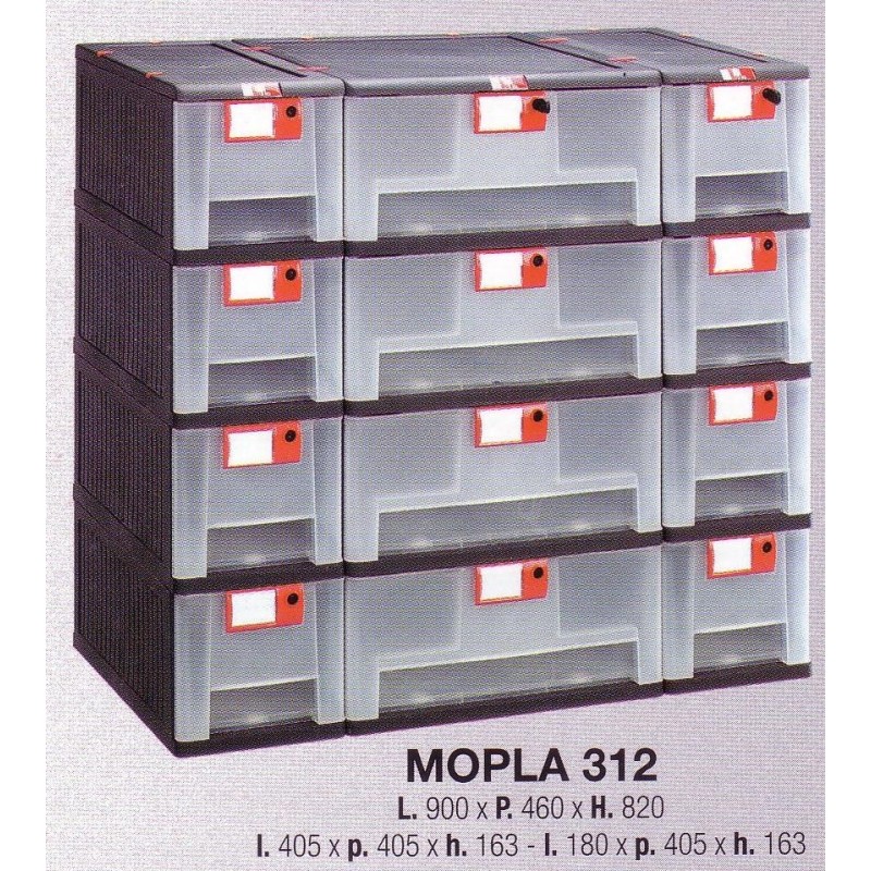 CASSETTIERA PLASTICA 12 CASSETTI ART.312