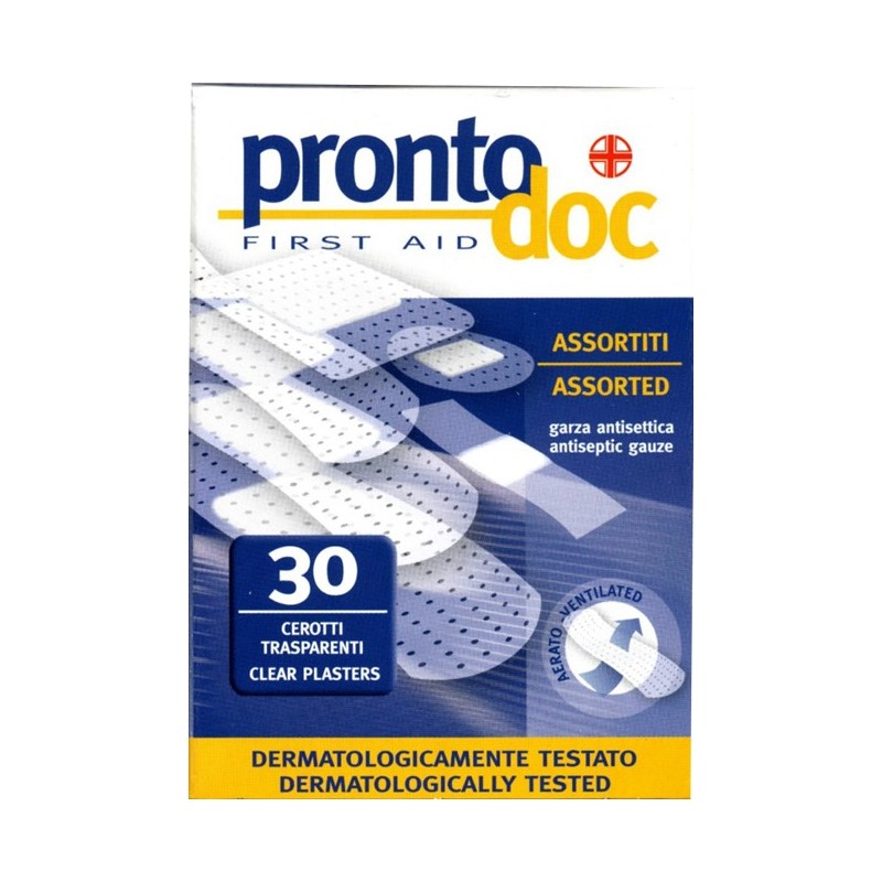 CEROTTI TRASPARENTI ASSORTITI Pz 30