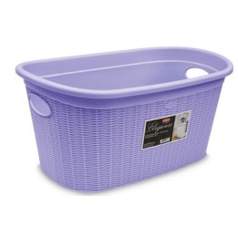 CESTA BIANCHERIA ELEGANCE OVALE 35 LT LILLA