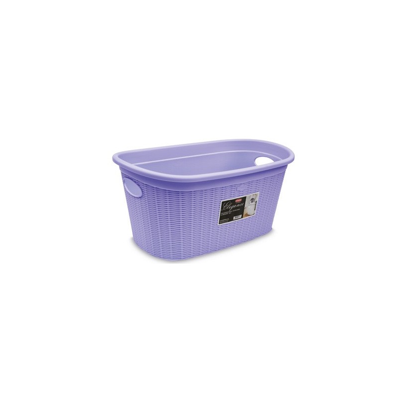 CESTA BIANCHERIA ELEGANCE OVALE 35 LT LILLA