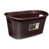 CESTA BIANCHERIA ELEGANCE OVALE 35 LT MOKA