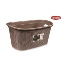 CESTA BIANCHERIA ELEGANCE OVALE 35 LT TORTORA