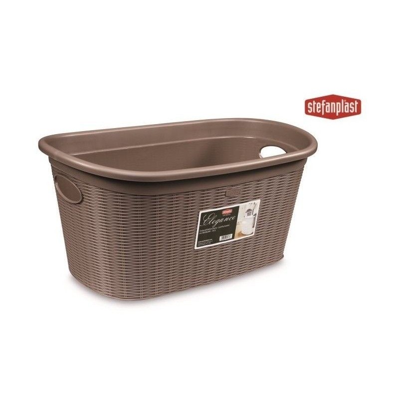 CESTA BIANCHERIA ELEGANCE OVALE 35 LT TORTORA