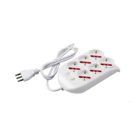 CIABATTA MULTIPRESA 6 POSTI SCHUKO CON INTERRUTTORE