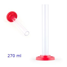 CILINDRO TRASPARENTE PER MISURAZIONI 270 ML