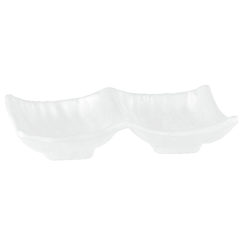 CIOTOLA RETTANGOLARE MELAMINA CM 14x9 BIANCO