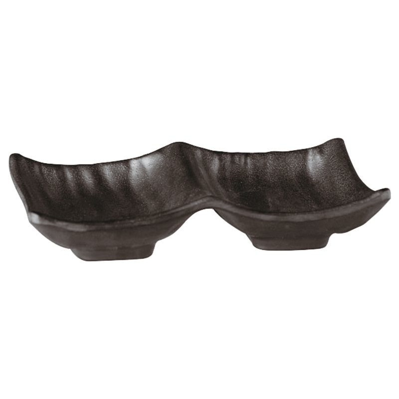 CIOTOLA RETTANGOLARE MELAMINA CM 14x9 NERO